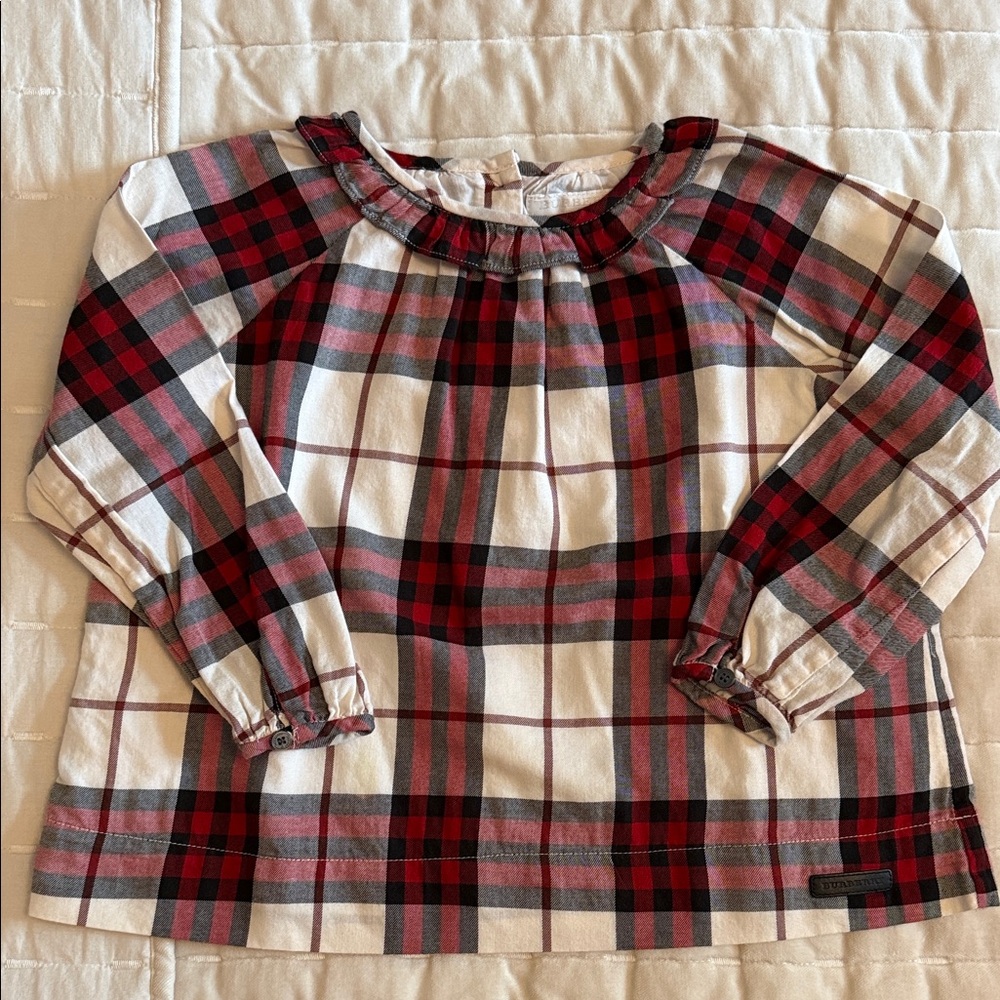 Burberry Girls Plaid Shirt
